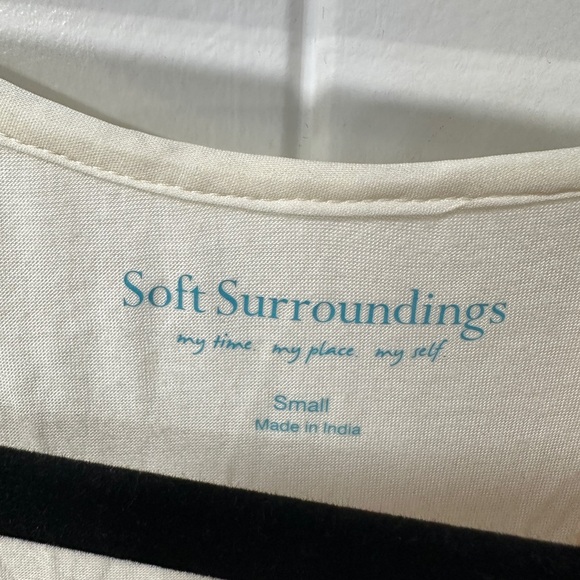 Soft Surroundings 100% Silk Tank Top in Ivory White - Picture 2 of 6